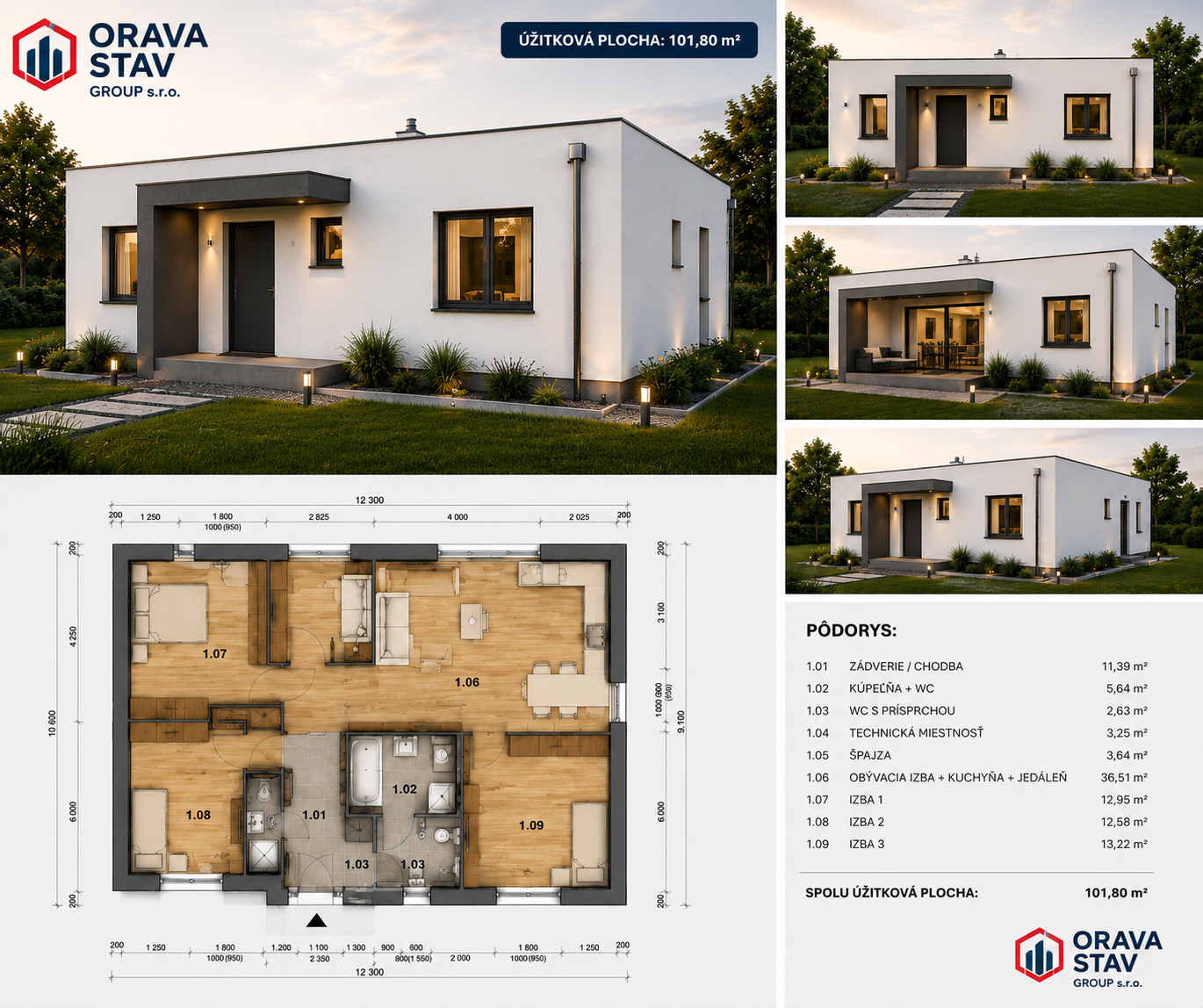 Bungalov moderný